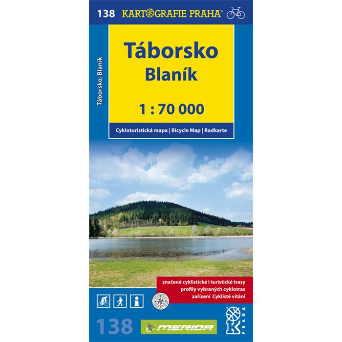 Kartografie - Cyklomapa 138 - Táborsko, Blaník