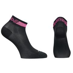 NW - Ponožky dámské Pearl černo-růžové 
