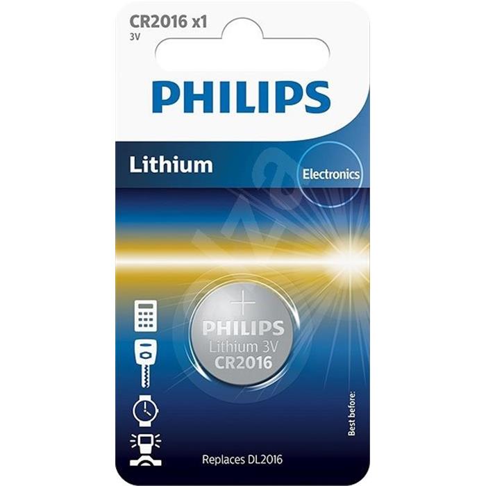 PHILIPS - baterie CR2016 - L (3.00V) - blistr 1ks