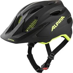 ALPINA - Přilba CARAPAX JUNIOR Flash black-neon yellow matt 51-56