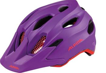 ALPINA - Přilba CARAPAX JUNIOR purple-neon red 51-56