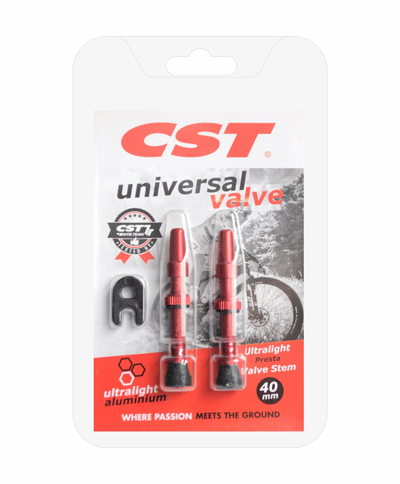 CST - Ventilky bezdušové 48 mm červené 2ks