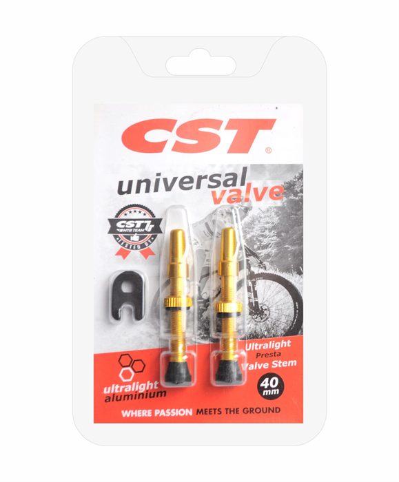 CST - Ventilky bezdušové 48 mm zlaté 2ks