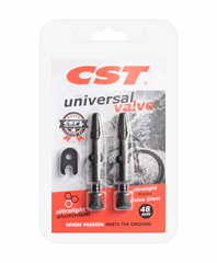 CST - Ventilky bezdušové 80 mm černé  2ks