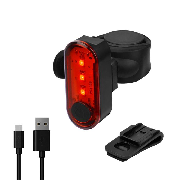 EBL-3333 - BRIVIGA Blikačka zadní USB 12 LM red