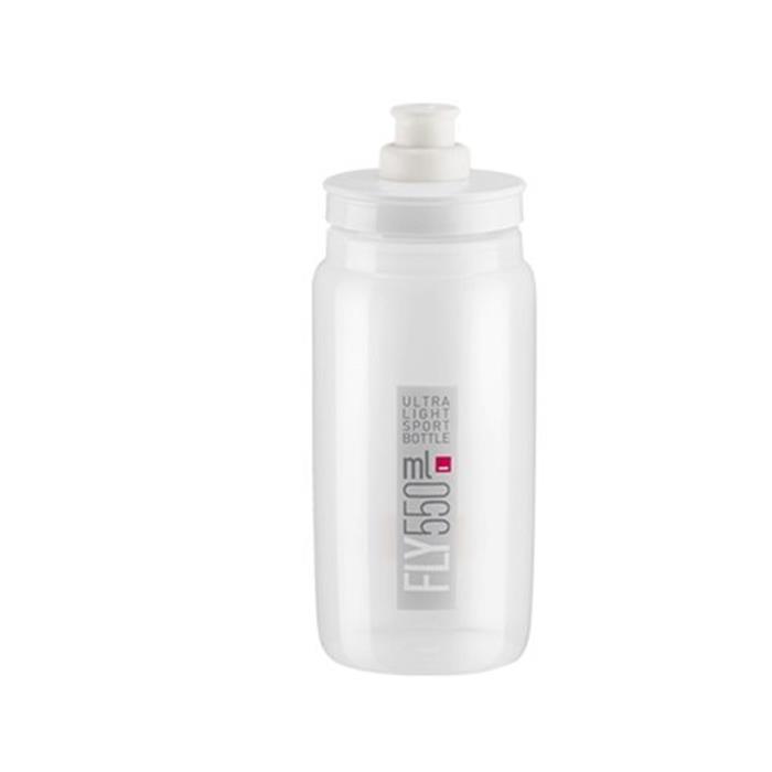 ELITE - Láhev Fly čirá, logo šedé 550ml