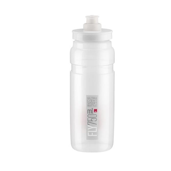 ELITE - Láhev Fly čirá, logo šedé 750ml