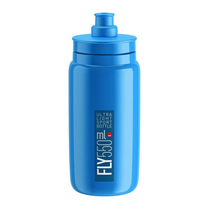 ELITE - Láhev Fly modrá, logo modré 550ml