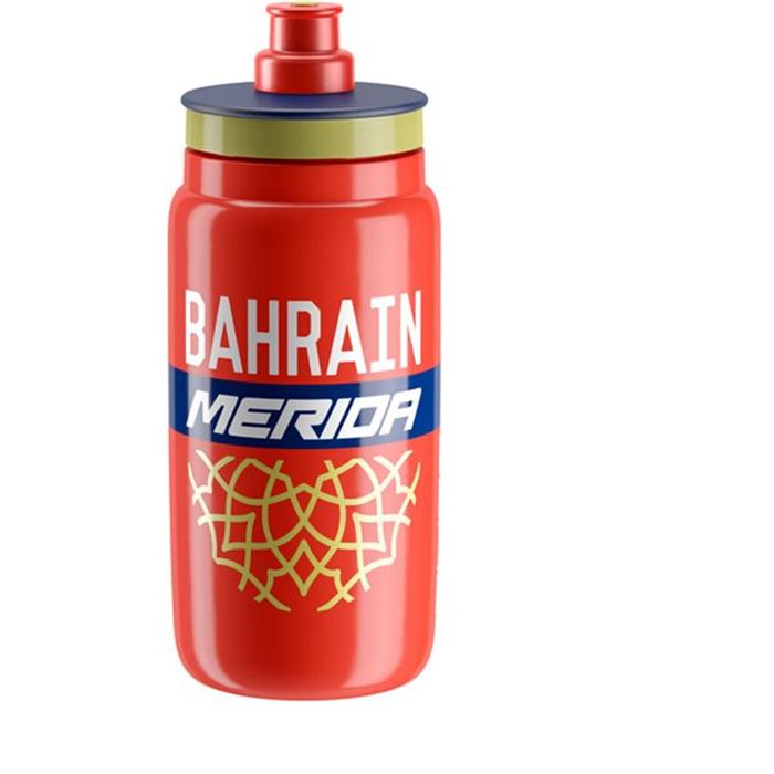 ELITE - Láhev Fly Team Bahrain Merida 500ml. červená