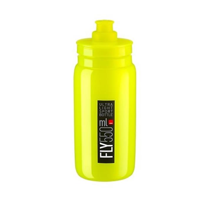 ELITE - Láhev Fly yellow fluo, logo černé 550ml