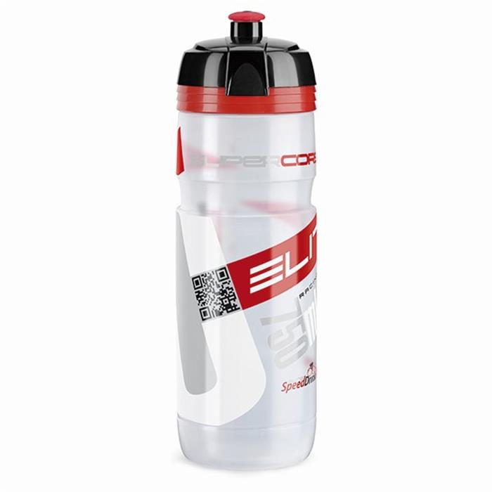 ELITE - Láhev SUPERCORSA čirá, červené logo 750ml