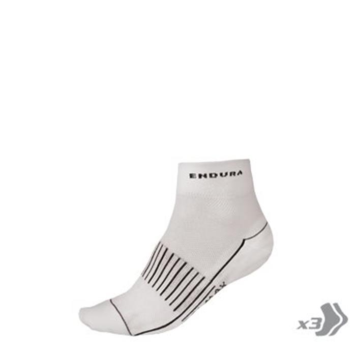 ENDURA - E1128WH Ponožky Coolmax Race II white 3pack