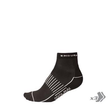 ENDURA - E1129BK Ponožky dámské Coolmax Race black 3pack