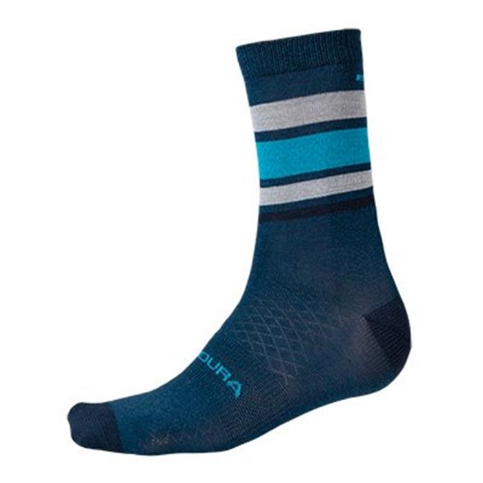 ENDURA - E1234BB Ponožky BaaBaa Merino II Stripe blueberry