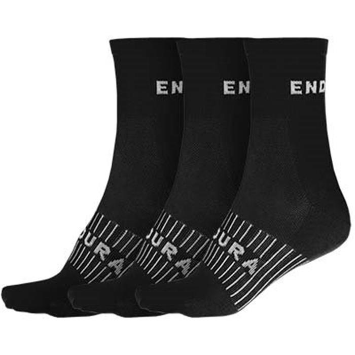 ENDURA - E1263BK Ponožky Coolmax Race black 3pack