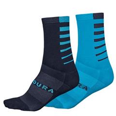 ENDURA -  E1264BE Ponožky Coolmax Stripe II electric blue 2pack 