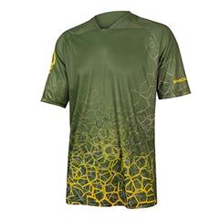 ENDURA - E3220GO dres pánský SingleTrack Print Tee LTD olive green