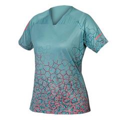 ENDURA - E3221PB dres dámský SingleTrack Print Tee LTD berry