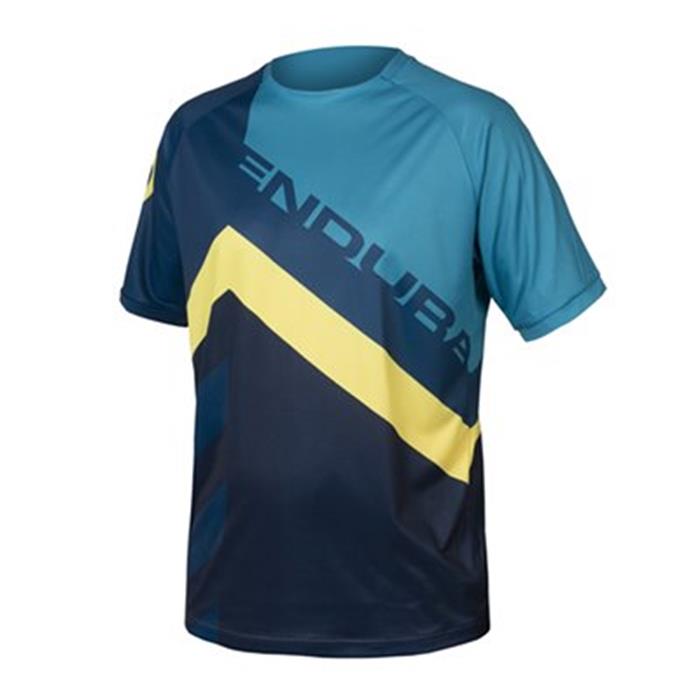 ENDURA - E3231BB dres pánský SingleTrack Print Tee LTD blueberry