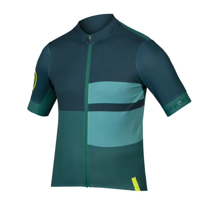 ENDURA - E3236GE dres pánský FS260 Print S/S emerald green