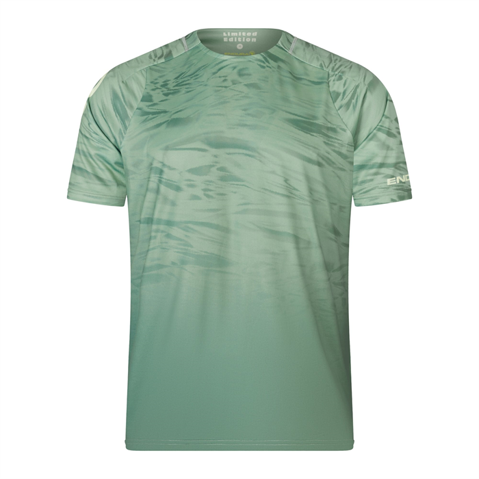 ENDURA - E5111LGR dres pánský Marble Tee LTD Printed S/S loch green