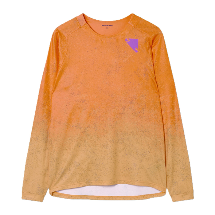 ENDURA - E5210ENO dres pánský SingleTrack Print Tee L/S end orange