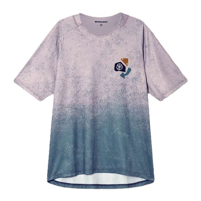 ENDURA - E5214GTI dres pánský SingleTrack Print Tee S/S titanium