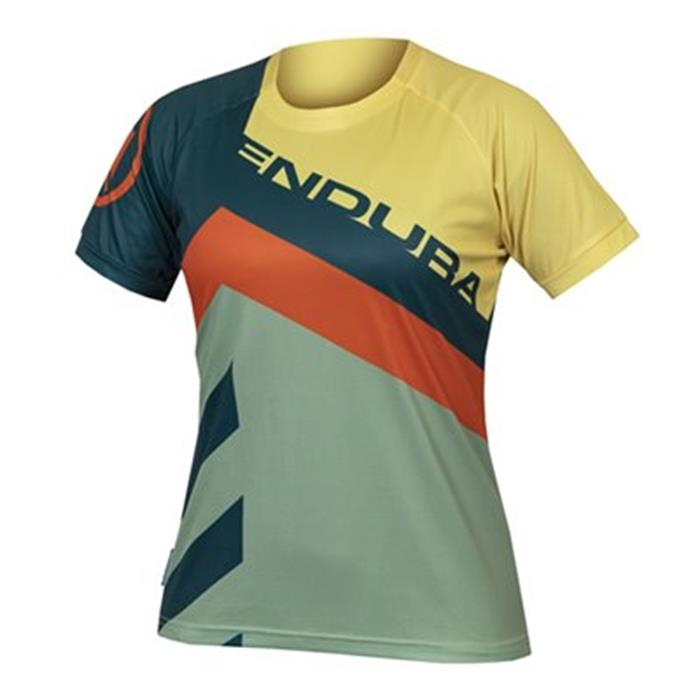 ENDURA - E6220DT dres dámský SingleTrack Print Tee LTD deep teal