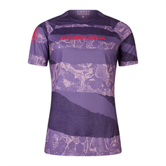ENDURA - E6243BRA dres dámský Patchwork S/S Tee LTD bramble 