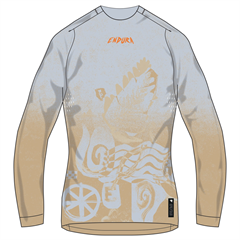 ENDURA - E6267BAE dres dámský Singletrack L/S Print Tee aero blue