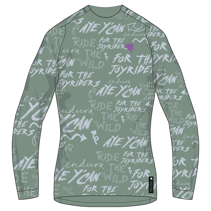 ENDURA - E6267GSA dres dámský Singletrack L/S Print Tee sage green