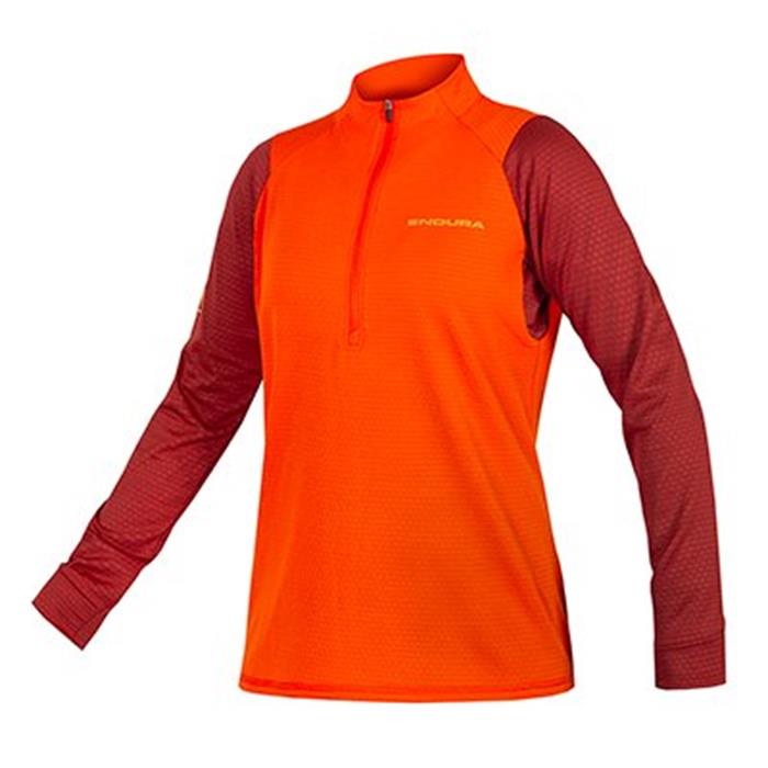 ENDURA - E9183PA dres dámský Singletrack Fleece L/S paprika