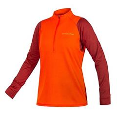 ENDURA - E9183PA dres dámský Singletrack Fleece L/S paprika 