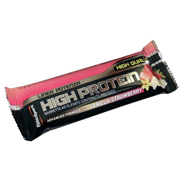 ETHIC SPORT - Tyčinka proteinová HIGH PROTEIN BAR vanilka-jahoda