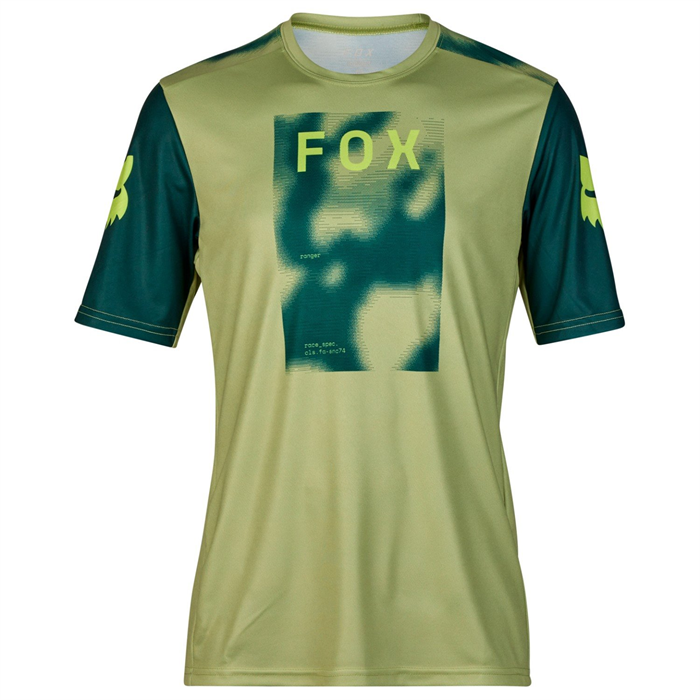 FOX - Dres pánský Ranger SS Jersey Race Taunt - Pale Green