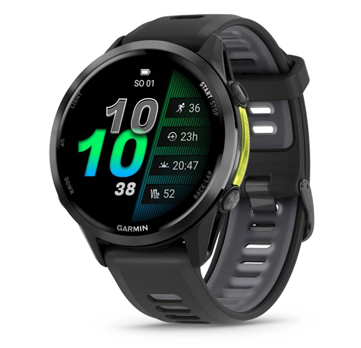 GARMIN - FORERUNNER 970 Carbon Grey DLC titan, Black
