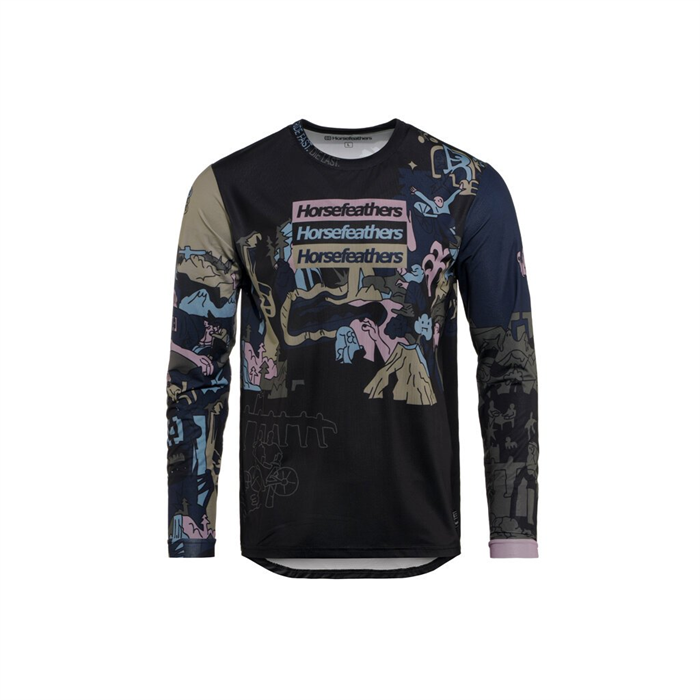 HORSEFEATHERS - TM069E dres pánský Quantum L/S doodle