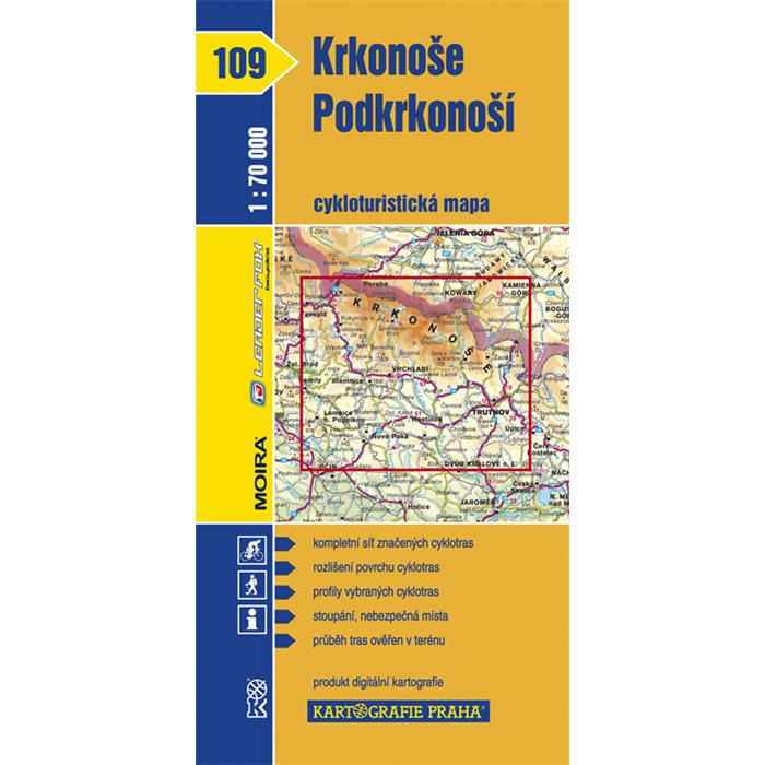 Kartografie - Cyklomapa 109 - Krkonoše, Podkrkonoší