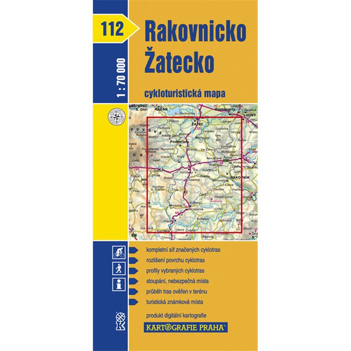 Kartografie - Cyklomapa 112 - Rakovnicko