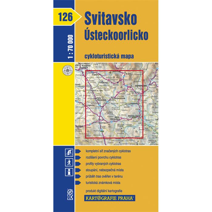 Kartografie - Cyklomapa 126 - Svitavsko