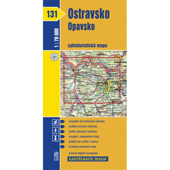 Kartografie - Cyklomapa 131 - Ostravsko