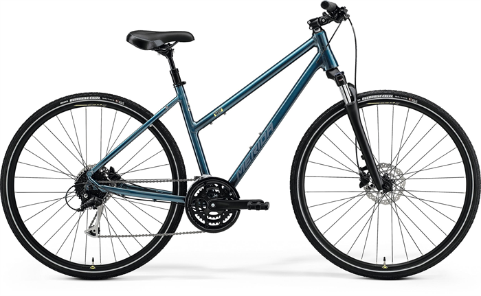 MERIDA CROSSWAY 100-LADY Teal-Blue(Silver-Blue/Lime)