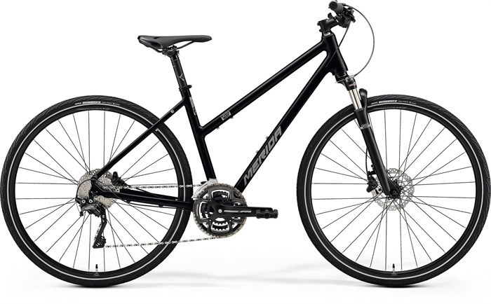 MERIDA CROSSWAY 500 Glossy Black(Matt Silver) W