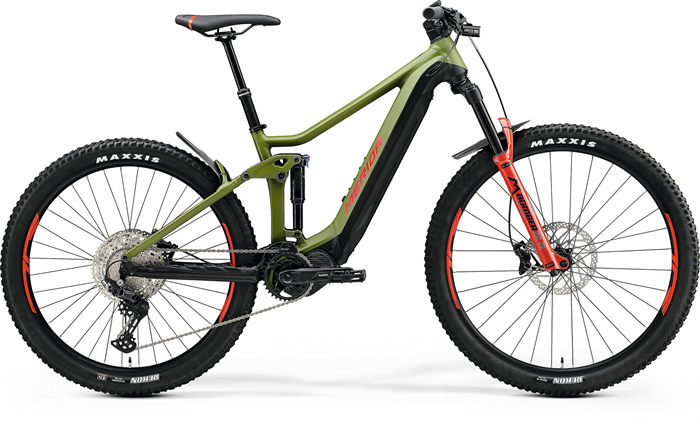 MERIDA eONE-FORTY 500 Matt Green/Black(Race Red)