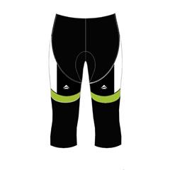 MERIDA - Kalhoty dámské 3/4  BASIC černo/bílo/zelené 