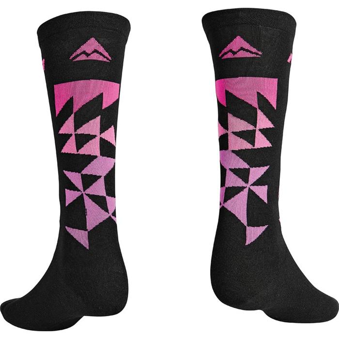 MERIDA - Ponožky černo/růžové