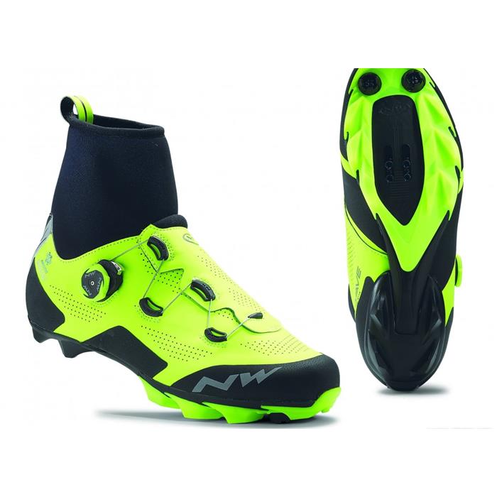 NW - Tretry zimní MTB Raptor Arctic GTX černo-žluté fluo