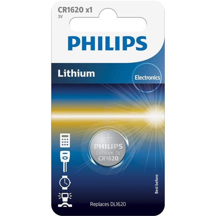PHILIPS - baterie CR1620 - L (3.00V) - blistr 1ks