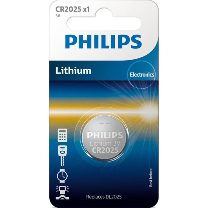 PHILIPS - baterie CR2025 - L (3.00V) - blistr 1ks