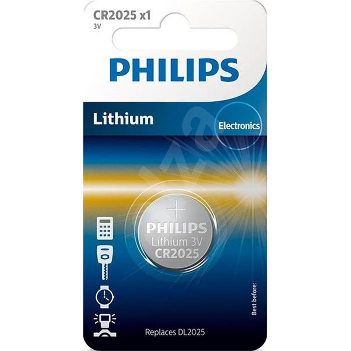 PHILIPS - baterie CR2025 - L (3.00V) - blistr 2ks